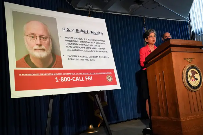 Audrey Strauss, Acting United States Attorney for the Southern District of New York, speaks during a news conference to announce the unsealing of an indictment against Robert Hadden on September 9th, 2020.